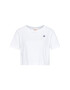 Champion Tricou C Logo 112731 Alb Custom Fit - Pled.ro