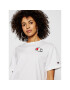 Champion Tricou C Patch 112651 Alb Oversize - Pled.ro