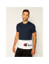 Champion Tricou Colour Block Warparound Logo 214208 Bleumarin Regular Fit - Pled.ro