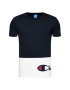 Champion Tricou Colour Block Warparound Logo 214208 Bleumarin Regular Fit - Pled.ro