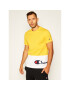 Champion Tricou Colour Block Wraparound Logo 214208 Galben Regular Fit - Pled.ro