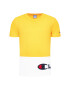 Champion Tricou Colour Block Wraparound Logo 214208 Galben Regular Fit - Pled.ro