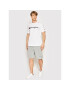 Champion Tricou Embroidered 217814 Alb Regular Fit - Pled.ro