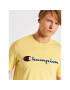 Champion Tricou Embroidered 217814 Galben Regular Fit - Pled.ro