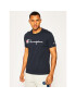 Champion Tricou Embroidered Script Logo 210972 Bleumarin Regular Fit - Pled.ro