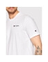 Champion Tricou Embroidered Script Logo 217813 Alb Regular Fit - Pled.ro