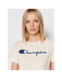 Champion Tricou Script Logo 110992 Bej Heritage Fit - Pled.ro