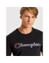 Champion Tricou Script Logo 217814 Negru Regular Fit - Pled.ro