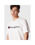 Champion Tricou Script Logo Emroidery 218007 Alb Regular Fit - Pled.ro