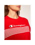 Champion Tricou Script Logo Stripe 113098 Roșu Custom Fit - Pled.ro