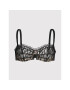 Chantal Thomass Sutien Balconette Initials T04E10 Negru - Pled.ro