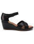 Clarks Sandale Un Plaza Cross 261423094 Negru - Pled.ro