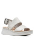 Clarks Sandale Velhill Strap Alb - Pled.ro