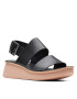 Clarks Sandale Velhill Strap Negru - Pled.ro