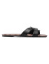 Coach Șlapi Essie Leather Sandal C2310 Negru - Pled.ro