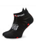 Compressport Șosete Medii Unisex Pro Racing Socks v4.0 Ultralight Run Low XU00051B Negru - Pled.ro