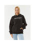 Converse Bluză Wordmark Fleece Hoodie Emb 10025690-A06 Negru Regular Fit - Pled.ro