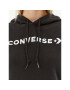 Converse Bluză Wordmark Fleece Hoodie Emb 10025690-A06 Negru Regular Fit - Pled.ro