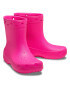 Crocs Cizme de cauciuc Classic Rain Boot 208363 Roz - Pled.ro