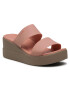 Crocs Șlapi Brooklyn Mid Wedge W 206219 Roz - Pled.ro