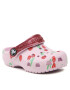 Crocs Șlapi Classic Food Print Clog K 207150 Roz - Pled.ro