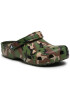 Crocs Șlapi Classic Printed Camo Clog 206454 Verde - Pled.ro