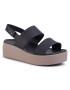 Crocs Sandale Brooklyn Low Wedge W 206453 Negru - Pled.ro