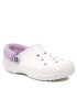 Crocs Șlapi Baya Lined Fuzz Strap Clog 206633 Alb - Pled.ro