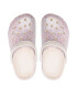 Crocs Șlapi Classic Glitter Clog K 206993 Alb - Pled.ro