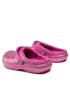 Crocs Șlapi Classic Lined Glitter Clog K 207462 Roz - Pled.ro