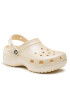 Crocs Șlapi Classic Platform Shimmer Clog 208590 Bej - Pled.ro