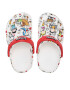 Crocs Șlapi Peanuts Classic Clog Kids 208630 Alb - Pled.ro