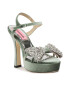 Custommade Sandale Arlina Crystal Bow 999620047 Verde - Pled.ro