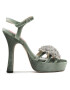 Custommade Sandale Arlina Crystal Bow 999620047 Verde - Pled.ro