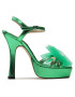 Custommade Sandale Arlina Metallic Bow 999624047 Verde - Pled.ro