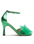 Custommade Sandale Ashley Metallic Bow 999624046 Verde - Pled.ro