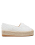 DeeZee Espadrile WS020610-01 Alb - Pled.ro