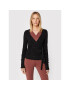 Deha Cardigan Crossover A00180 Negru Regular Fit - Pled.ro