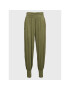 Deha Pantaloni trening Harem A00215 Verde Loose Fit - Pled.ro