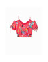 Desigual Bluză 23SWBW20 Roz Regular Fit - Pled.ro