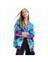 Desigual Bluză 23SWSK34 Turcoaz Oversize - Pled.ro