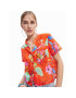 Desigual Cămașă 23SWCW45 Portocaliu Loose Fit - Pled.ro