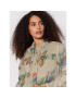 Desigual cămașă de blugi Flower 22SWCN04 Bej Oversize - Pled.ro