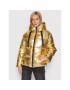 Desigual Geacă din puf Goldie 21WWEWC0 Auriu Oversize - Pled.ro