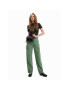 Desigual Pantaloni din material Sedal 23SWPN03 Verde Regular Fit - Pled.ro