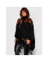 Desigual Poncho Flor Londres 21WAIA30 Negru Regular Fit - Pled.ro