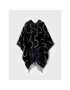 Desigual Poncho Mix Cuadros Paris 22WAIA06 Bleumarin Relaxed Fit - Pled.ro