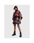 Desigual Poncho Red Check Milan 22WAIA12 Roșu Relaxed Fit - Pled.ro