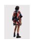 Desigual Poncho Red Check Milan 22WAIA12 Roșu Relaxed Fit - Pled.ro