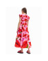 Desigual Rochie de vară MONSIEUR CHRISTIAN LACROIX Tulip 23SWVW25 Roz Regular Fit - Pled.ro